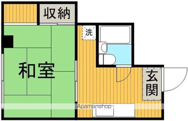 スカバーティ(1K/3階)の間取り写真