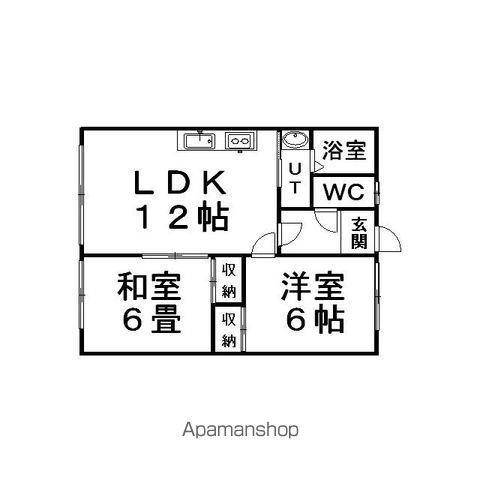 ハイツフランセ(2LDK/1階)の間取り写真