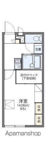レオパレスサンクレール柏B(1K/2階)の間取り写真
