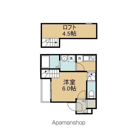 リヴェール森下(1K/2階)の間取り写真