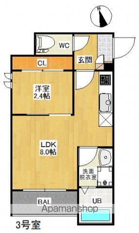 PENSIONJULY桜尾REGALESTPENSION桜尾(1LDK/2階)の間取り写真