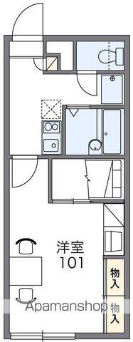 レオパレスエミール美原台B館(1K/2階)の間取り写真
