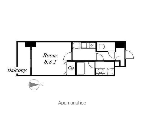 ル ディアマン(1K/12階)の間取り写真