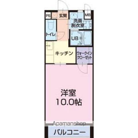 QUEEN GARDEN(1K/1階)の間取り写真