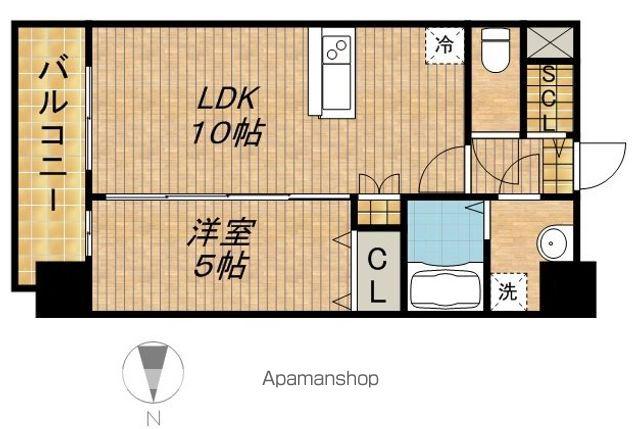 プレサンス栄フレイヤ(1LDK/3階)の間取り写真