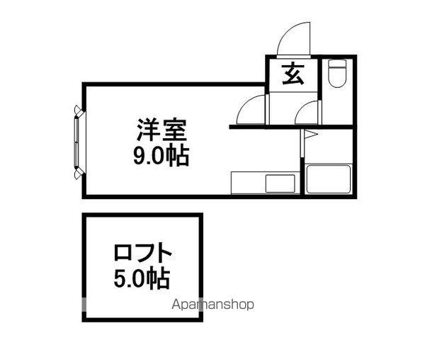 クレスト文京台(ワンルーム/1階)の間取り写真