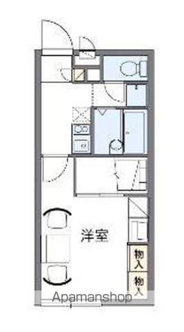 レオパレスHIRO(1K/1階)の間取り写真