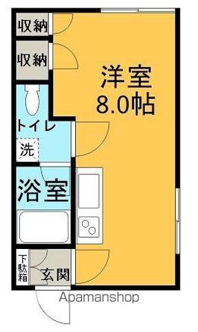 コーポグレース1(ワンルーム/1階)の間取り写真