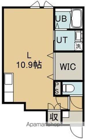 CROSS ROAD(ワンルーム/1階)の間取り写真