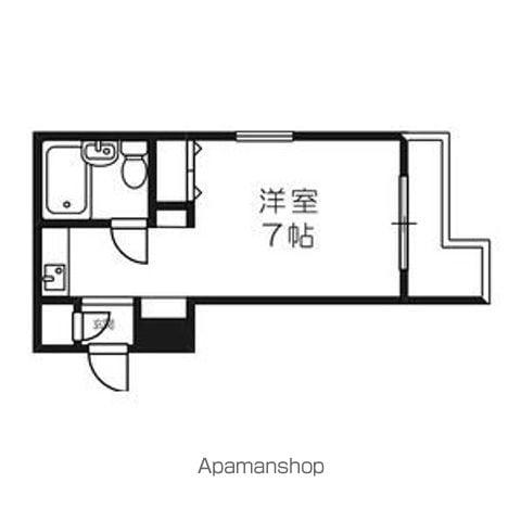 メゾン・ド・セーヌ(ワンルーム/2階)の間取り写真