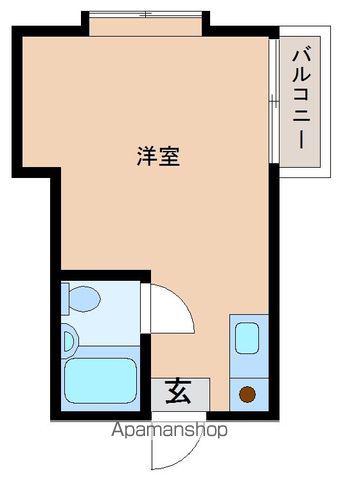 ポエム・ザ・マンション(ワンルーム/3階)の間取り写真