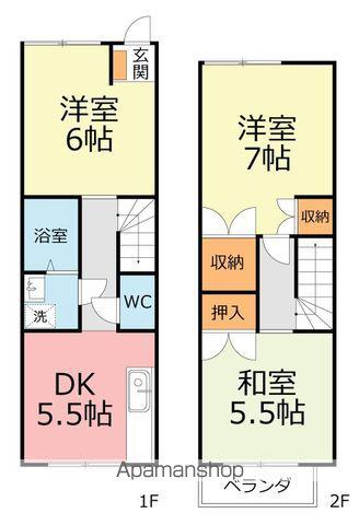 湘南台グリーンテラス(3DK)の間取り写真