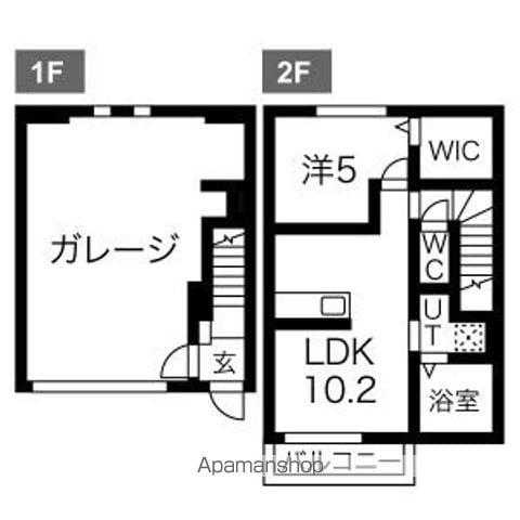 フィールズ金田 壱番館(1LDK)の間取り写真