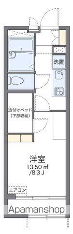 レオパレスヴィラ ノーバⅡ(1K/1階)の間取り写真