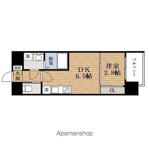 COMFORIA LIV淡路町一丁目(1DK/15階)の間取り写真