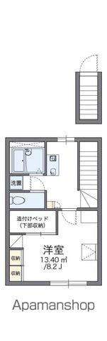 レオパレスコンフォート山手A(1K/2階)の間取り写真