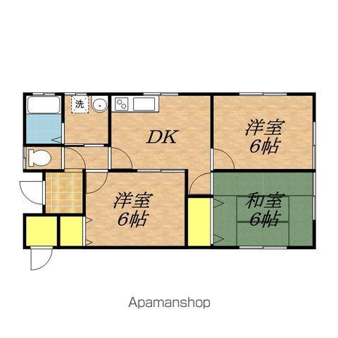 飯田線 伊那八幡駅 徒歩15分 1階建 築29年(3DK)の間取り写真