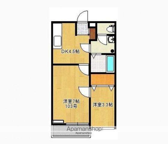 LOTUS COURT(2K/1階)の間取り写真