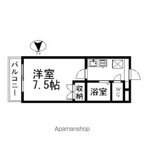 エトアール金山(1K/4階)の間取り写真