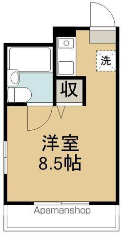 サンポート・6(ワンルーム/2階)の間取り写真