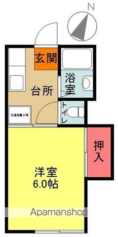 すばる館(1K/1階)の間取り写真