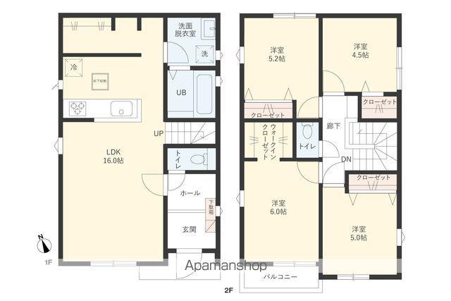 総武本線 千葉駅 バス乗車時間:21分 大宮台公園バス停で下車 徒歩3分 2階建 築1年(4LDK)の間取り写真