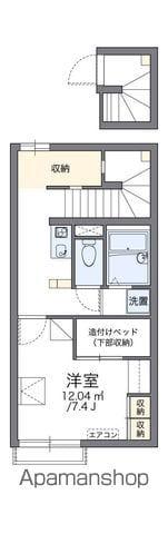 レオパレスソウミ(1K/2階)の間取り写真