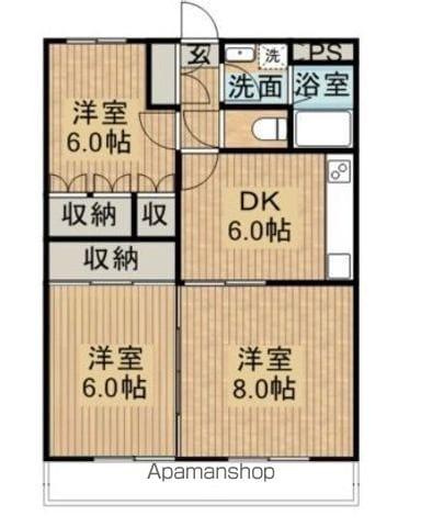 レイソル96(3DK/3階)の間取り写真