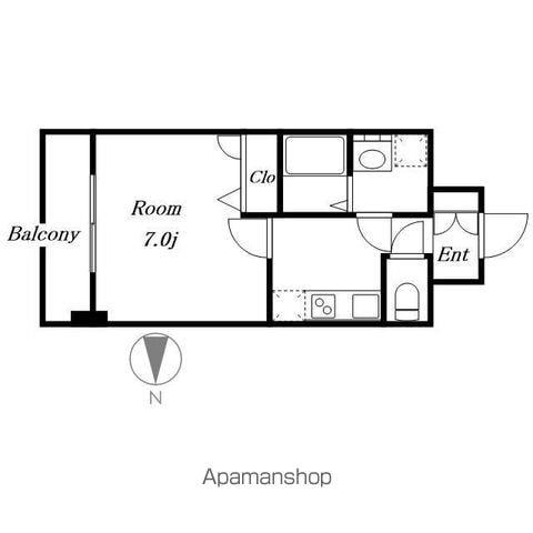 エスリード大須観音プリモ(1K/5階)の間取り写真