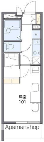 レオパレスESPOIR東伊場(1K/1階)の間取り写真