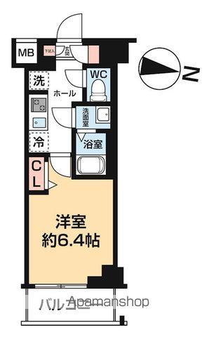 AZEST立石Ⅱ(1K/3階)の間取り写真
