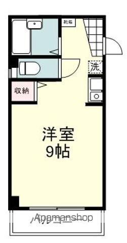 ロイヤルマンション大和町(ワンルーム/3階)の間取り写真