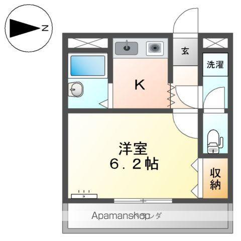 メゾンあさひ(1K/1階)の間取り写真