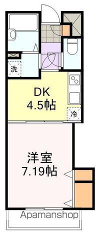 アンソレイエ・ロジュマン(1DK/4階)の間取り写真