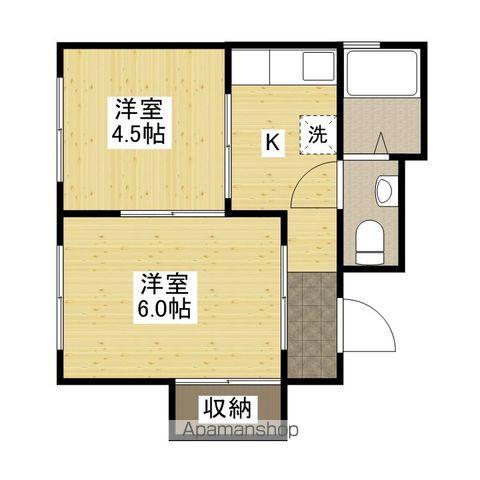 京文ビル(2K/4階)の間取り写真