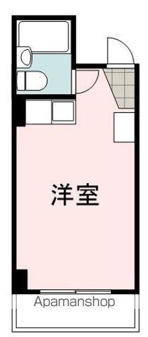 フルカワ第2ビル(ワンルーム/3階)の間取り写真