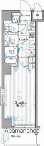 ガーラ神田岩本町(1K/2階)の間取り写真