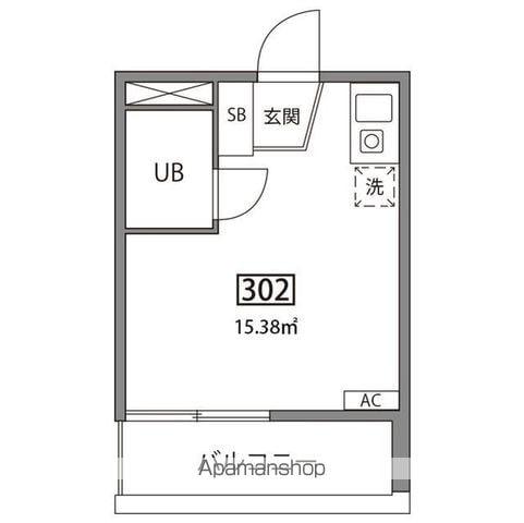 グランバリュー渋谷本町(ワンルーム/3階)の間取り写真