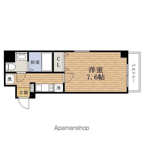 アワーズグランデ西本町(1K/2階)の間取り写真