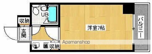 ジョイス長居(1K/2階)の間取り写真