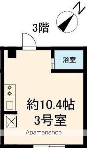 立石ビル(ワンルーム/3階)の間取り写真