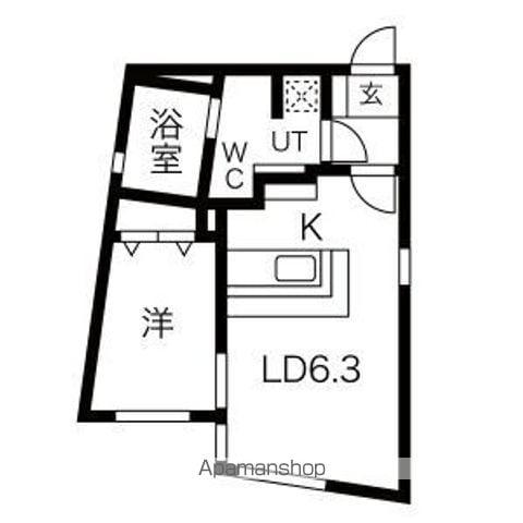 LEGIOIEささしまライブ駅3(1LDK/4階)の間取り写真