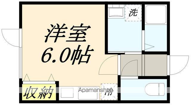 スペース・プリウス(ワンルーム/1階)の間取り写真