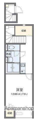 クレイノエトワール70(1K/2階)の間取り写真