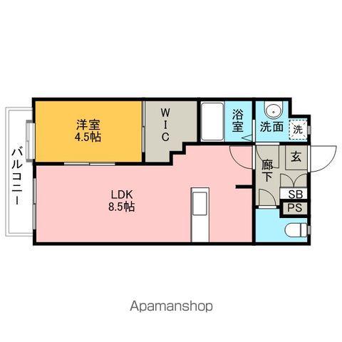 エンクレスト天神Ⅲ(2K/12階)の間取り写真