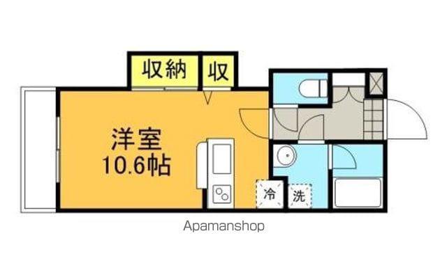 レジデンス柳町(ワンルーム/2階)の間取り写真