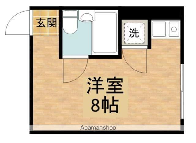 M・Kビル(ワンルーム/2階)の間取り写真