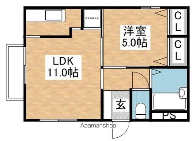 グランシャリオ(1LDK/2階)の間取り写真