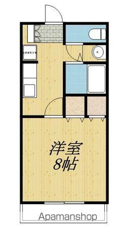 エスポワール東(1K/2階)の間取り写真