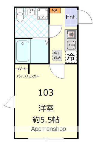 アビターレ杉田(1K/1階)の間取り写真